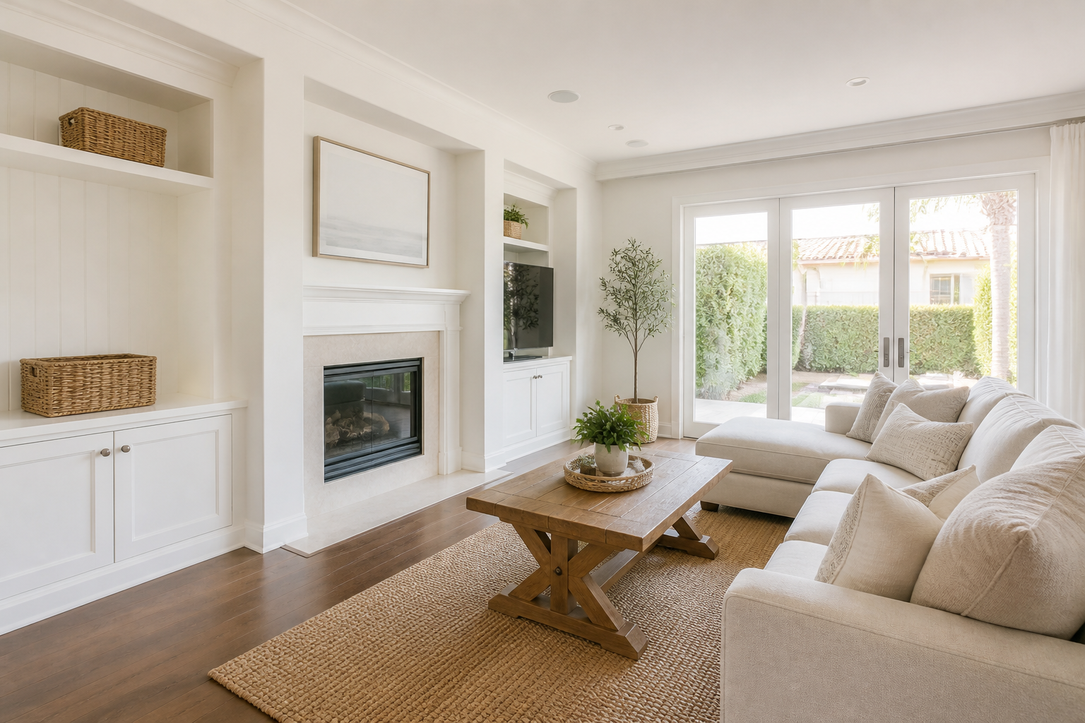 Bright prepared home interior